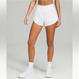 LULULEMON | White Track That Highrise Lined Short 3”